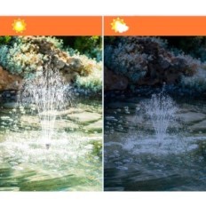 Kasutatud päikeseveepump koos Keerajaga 35W 1500L / h Filtreeri 5M aiakaabel