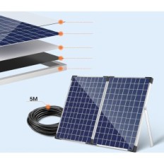 Pompe à eau solaire d'occasion avec biling 35W 1500L / h Filtre 5m Câble de jardin