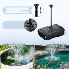 Brukt vanndamfilter med UV-lampe og fløying 2500L / H 40W til 4000L pumpe