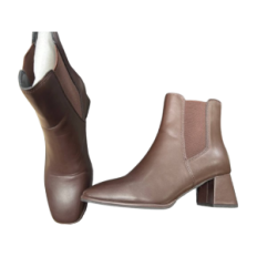 Botas femininas usadas no tamanho quadrado do nariz do nariz Tamanho 43 (265 mm)