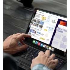 Tapaus näppäimistöllä iPad Air / Pro 11 "Qulose Qwertz Bluetooth Black USB-C