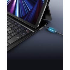 Case with Keyboard for iPad Air / Pro 11 "Qulose Qwertz Bluetooth Black USB-C