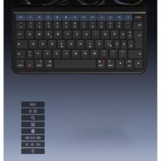 Case with Keyboard for iPad Air / Pro 11 "Qulose Qwertz Bluetooth Black USB-C