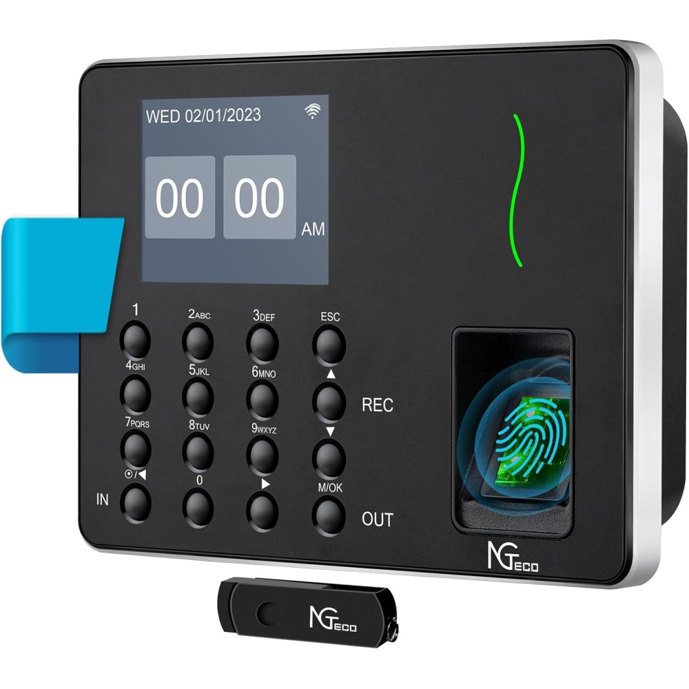 Onvolledig apparaat voor het beheersen van de aanwezigheid van NGTECO WIFI door 50 gebruikers