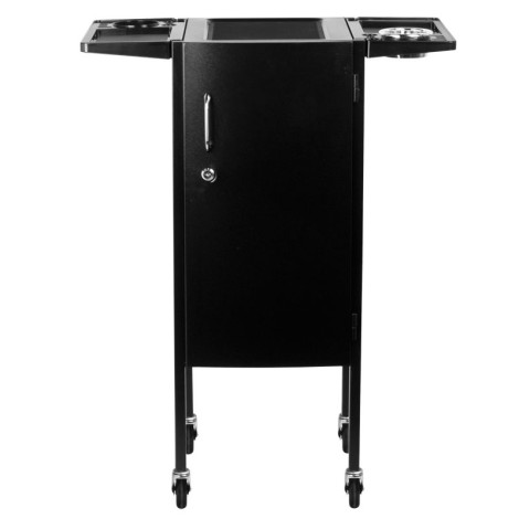 Chariot Gabbiano Hairdressing Helper Deluxe 500 noir — vue de face