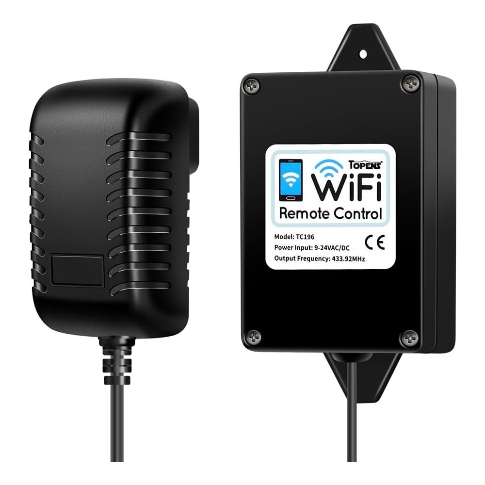 WiFi Tuya alojamentos TC196 para portões e aplicativos iOS / Android exposição