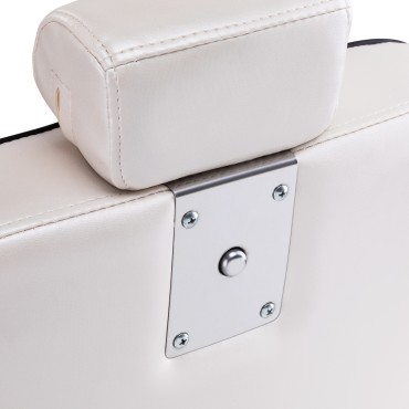 Cadeira de Barbearia Carlos Extra Pérola — close-up da cabeça