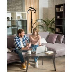 UŻYWANE Lampa stojąca LED 20W ściemniana Anten KAKA MF18813 7W pilot