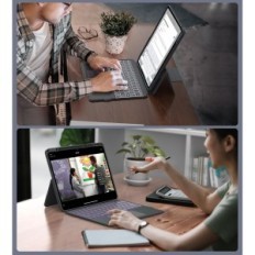 Etui az iPad Air 13 "/ Pro 12.9" CHESONA DD1209- GY- DE- B billentyűzetű és szürke touchpad