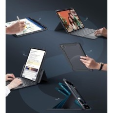 Θήκη για το iPad Air 13 "/ Pro 12,9" Cheson DD1209-GY-DE-B με πληκτρολόγιο και γκρι touchpad