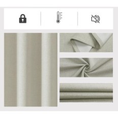 Len termo objektvorhänge 2 teile. Joydeco-Isolierung für das Schlafzimmer
