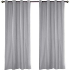 Cortinas de terraza usadas Eleoption a prueba de agua Eleoption 4 PC. 137x213cm gris