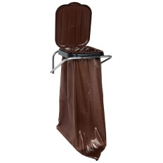 Suporte de parede Pendurado para segregação Brown Lubbish - 120L sacos