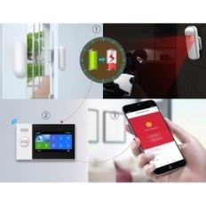 WIFI ALARM SYSTEEM + GSM PGST Touchscreen Sensoren Syrena Tuya / Alex