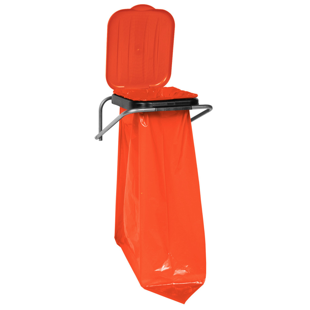 Suporte de parede Pendurado para segregação de lixo vermelho - 120L sacos