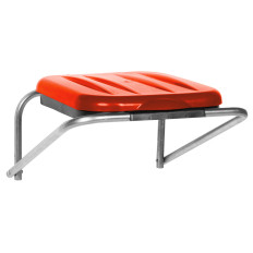 Supports muraux suspendus pour le tri des déchets rouge - sacs de 120L