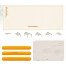 Jardin de jardin 4 × 5 m d'occasion 95% UV sans crème de perçage avec des cordes