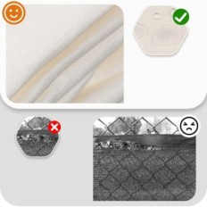 Used 4 × 5m garden sail 95% UV without drilling cream with ropes