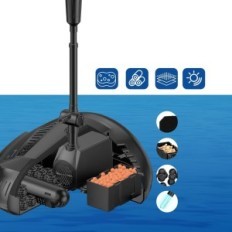 Usato 2500 L / H Filtro stagno con pompa di fatturazione UV 40W