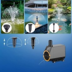 Gebruikte 2500 L / H-vijverfilter met UV-factureringspomp 40W