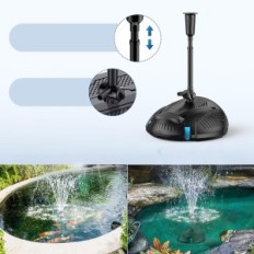 Filtro de lagoa 2500 l / h com bomba de faturamento UV 40W