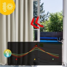 Blackout 140x260 cm Deconeove Thermol Izolacija Bež 1 PC