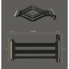 Riser PCIe 5.0 200mm Glotrends voor RTX en RX 25100090