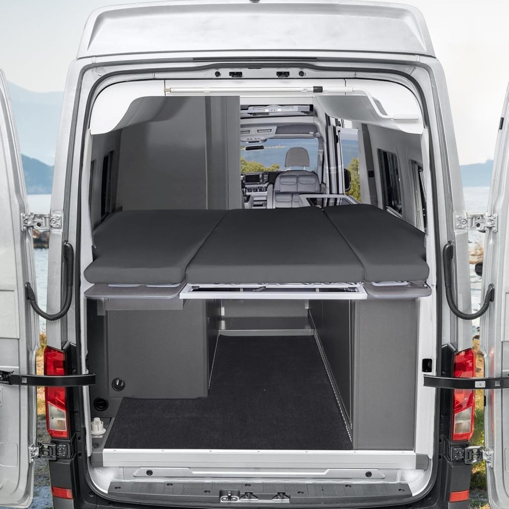 Folha com elástico para vw Grand Califórnia 600 conjunto cinzento de 3 pcs.