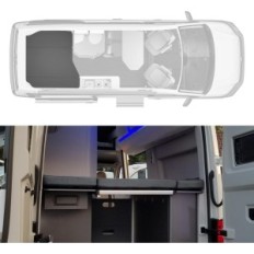 Fiche avec bande élastique pour VW Grand California 600 Grey Set de 3 PCs.