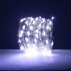 Pažeista dekoratyviniai žibintai LED ZeluxDot 200m 2000 baltas šaltas sidabras