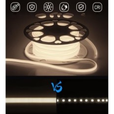 Used LED ALITOVE COB 20M 230V 4000K tape adjustable with the IR remote control