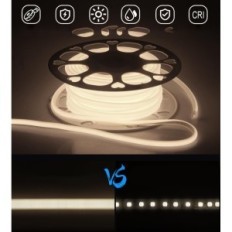 Brukt LED Alitove COB 20M 230V 4000K tape justerbar med IR-fjernkontrollen