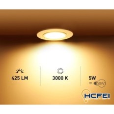 Neúplná sada 7 meshes LED HCFEI 5W 230V bílý 3000K 68mm 885062