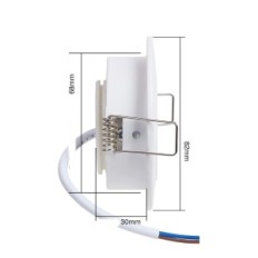 Neužbaigtas 7 akių šviesos diodas HCFEI 5W 230V baltas 3000K 68mm 885062