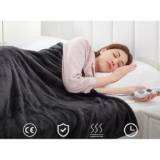 Elektriskā sega 130x180 cm flanelis Warmrest 6 līmeņi Veļas mazgātava aizsardzība