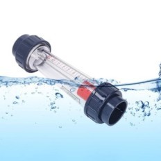 Used LZS-50D water flow meter 1.6-16 m³ / h for DN50 tube ABS float