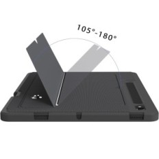 Fodral med tangentbord för Galaxy Tab S9 Fe + / S9 + / S10 + 12,4 "QWERTZ TouchPad