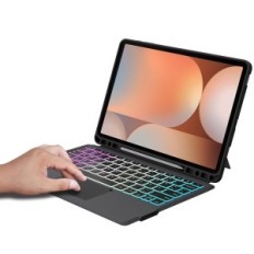 Case klaviatuuri Galaxy Tab S9 FE + / S9 + / S9 + 12,4 "QWERTZ Puuteplaat