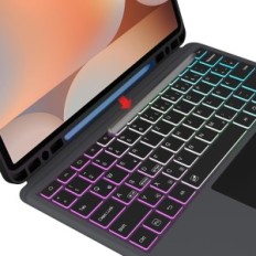 Cas avec clavier pour Galaxy Tab S9 Fe + / S9 + / S10 + 12,4 "Qwertz TouchPad