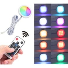 LED-LED-upotettu 12V Aiboo 6x RGB-kaukosäädin keittiön ketjulle