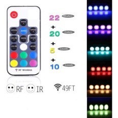 LED-LED-upotettu 12V Aiboo 6x RGB-kaukosäädin keittiön ketjulle