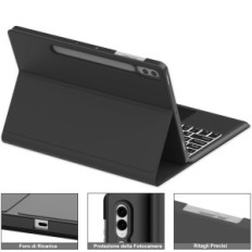 Lietota CASE ar tastatūru Samsung Tab S9FE + / S10 + 12.4 "IT Jademall QWERTY (nav oriģināla iepakojuma)