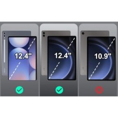 Käytetyt Case näppäimistö Samsung Tab S9FE + / S10 + 12.4 "IT Jademall QWERTY (ei alkuperäistä pakkausta)