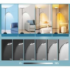 Lámpara de pie 42W 4200LM dañada con control remoto para la oficina del dormitorio