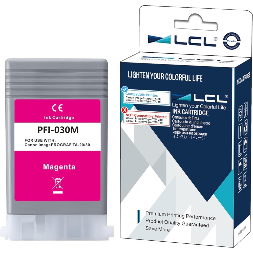 LCL PFI-030M Magenta Ersatz für Canon ImagePrograf TA-20 / TA-30