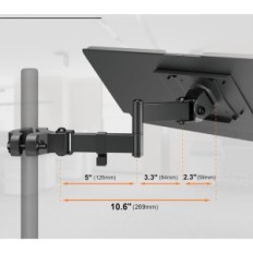 Base bajo el teclado Putsen en una barra a 1 kg de exposición universal negra