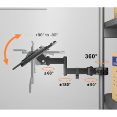 Pohja puttoren-näppäimistön alla 1 kg musta universaali näyttely