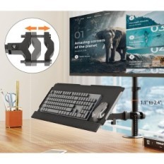 Base sob o teclado putorsen em uma barra para 1 kg de exposição universal preta