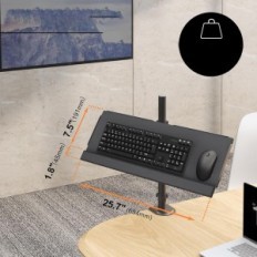 Basis under the Putorsen keyboard on a bar to 1 kg black universal exhibition