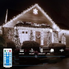 Käytetyt GCMACAU LED -valoverho 15 + 5m 506led IP65 USB valkoisella kaukosäätimellä